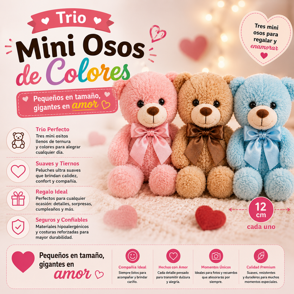 Trio Mini Color Bears