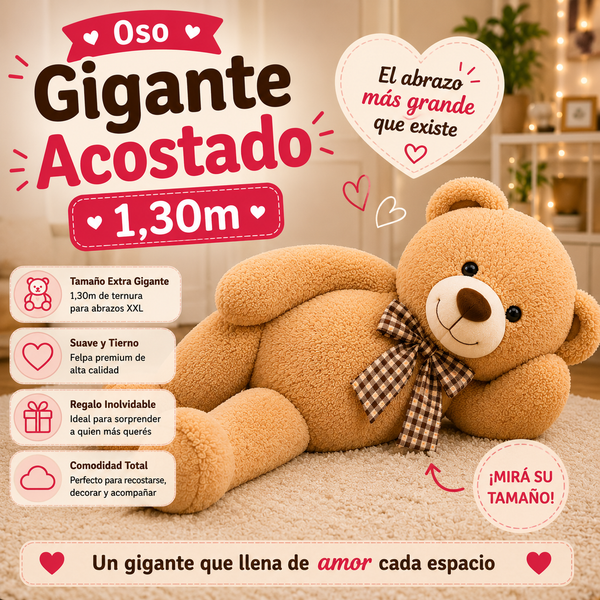 Giant Lying Bear 1.30m
